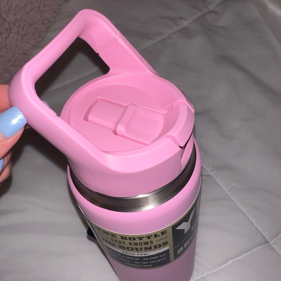 YETI Pink Rambler with Straw Lid - Picture 3 of 5